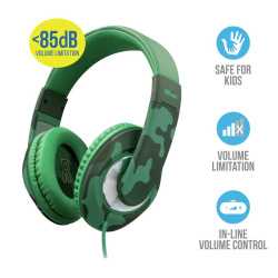 Навушники Trust Sonin Kids Over-Ear Jungle Camo (22203_TRUST)