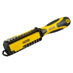 Отвертка Stanley + 33 насадки.(1/4“, 25mm - SL - 3, 3.5, 4.5, 5, 6, 7 мм; Ph - 0, 1х2од, 2х2ед., 3; Torx - (STHT0-70885)