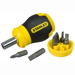 Отвертка Stanley Multibit Stubby" + 6 бит в комплекте (0-66-357)