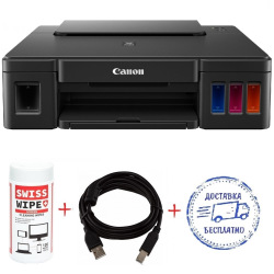 Принтер Canon Pixma G1411 (G1411-Promo) + кабель USB + салфетки для Canon PIXMA G1411