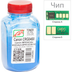 Тонер та Чіп для Canon i-Sensys MF-635Cx АНК  Cyan 70г 1505207