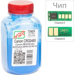 Тонер та Чіп для Canon i-Sensys MF-635Cx АНК  Cyan 70г 3203114