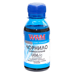 Чорнило WWM U06 Cyan для Canon/HP/Lexmark 100г (U06/C-2) водорозчинне