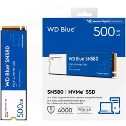 Жорсткий диск WD Blue SN580 500Gb M.2 NVMe WDS500G3B0E (WDS500G3B0E)