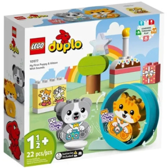 Конструктор LEGO DUPLO My First Моє перше цуценя та кошеня зі звуками (10977)