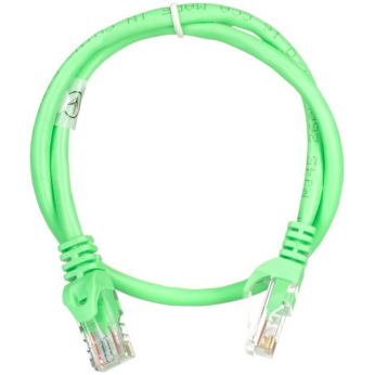 Патч-корд 2E Cat 5e,UTP,RJ45, 26AWG ,7/0.16 CCA, 0.50m, PVC,Green (2E-PC5ECA-050GRN)