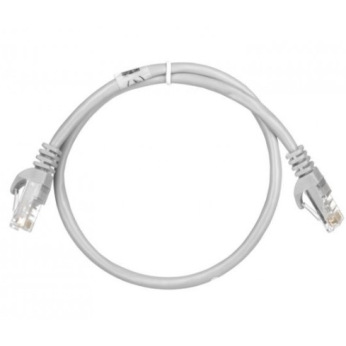 Патч-корд 2E Cat 5e,UTP,RJ45, 26AWG ,7/0.16 Cu, 0.50 m, PVC,Grey (2E-PC5ECOP-050GRY)