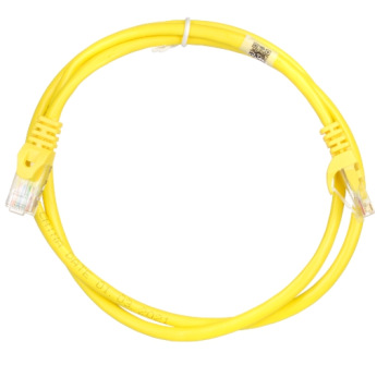 Патч-корд 2E Cat 5e,UTP,RJ45, 26AWG ,7/0.16 Cu, 1.00 m, PVC,Yellow (2E-PC5ECOP-100YLW)