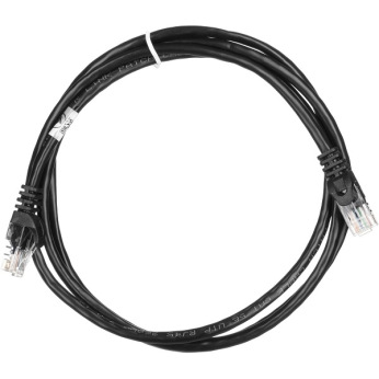 Патч-корд 2E Cat 5e,UTP,RJ45, 26AWG ,7/0.16 Cu, 2.00 m, PVC,Black (2E-PC5ECOP-200BK)