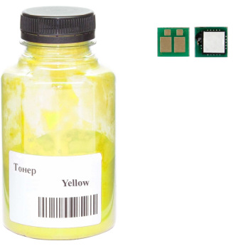 Тонер та Чіп для Canon iRAC3025i, iRAC3025ip АНК  Yellow 270г 3204207