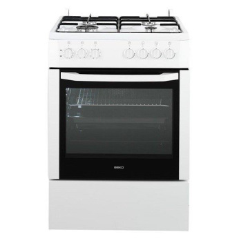 Плита комбінована Beko CSM62120DW - 60х60 см/газ-контр/емаль/65л/біла (CSM62120DW)