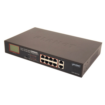 Неуправляемый гигабитный коммутатор PoE Planet GSD-1002VHP (8Port 10/100/1000Mbps 802.3atPoE+2Port 1 (GSD-1002VHP )