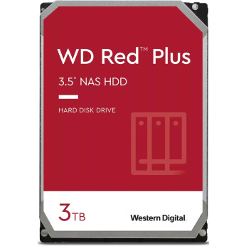 Жесткий диск WD 3.5" SATA 3.0 3TB 5400 64MB Red Plus NAS (WD30EFZX)