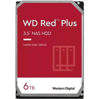 Жорсткий диск WD 3.5" SATA 3.0 6TB 5400 128MB Red Plus NAS (WD60EFZX)