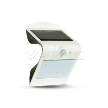 Світильник вуличний LED Solar V-TAC, 1.5W, SKU-7096, 4000К, датчик руху, чорнобілий (3800157616966)