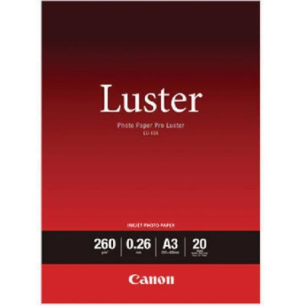 Фотопапір Canon Luster Paper 260 г/м кв, A3, LU-101, 20 арк (6211B007)