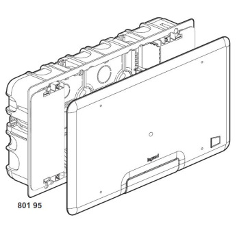 Коробка мультимедійна Legrand Batibox 285x142мм (080195)