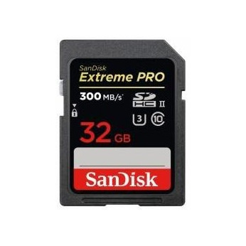 Карта пам’ятi SanDisk 32GB SDHC C10 UHS-II R300/W260MB/s 4K Extreme Pro (SDSDXPK-032G-GN4IN)