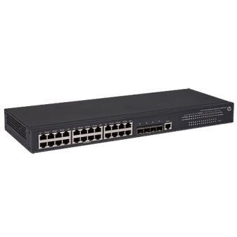 Комутатор HPE 5130-24G-4SFP+ EI 24xGE+4x10GE-SFP+, L2/3 Static/RIP, IRF Stack, LT (JG932A)