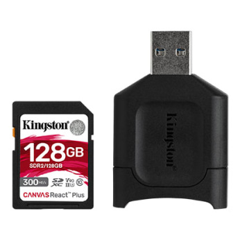 Карта пам’яті Kingston 128GB SDXC C10 UHS-II U3 R300/W260MB/s + MLP SD Reader (MLPR2/128GB)