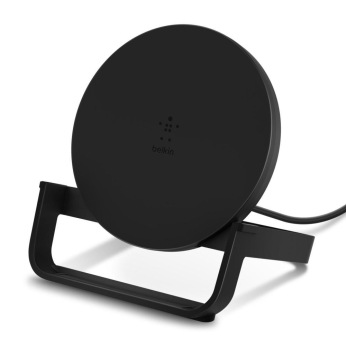 Бездротовий ЗП Belkin Stand Wireless Charging Qi, 10W, black (WIB001VFBK)