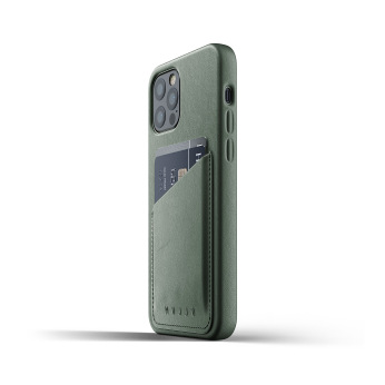 Чохол шкіряний MUJJO для iPhone 12 / 12 Pro Full Leather Wallet, Slate Green (MUJJO-CL-008-SG)