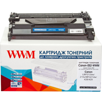 Картридж для Canon i-Sensys LBP-212dw WWM 52  Black Canon-052-WWM