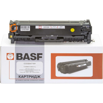 Картридж для Canon i-Sensys LBP-7680CX BASF 304A/718  Yellow BASF-KT-CC532A