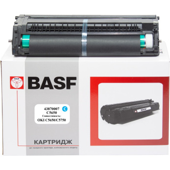 Копи Картридж, фотобарабан для OKI 43870007 BASF  Cyan BASF-DR-C5650-43870007