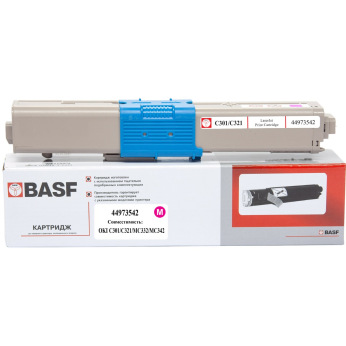 Картридж для OKI MC342 BASF 44 973 542  Magenta BASF-KT-44973542