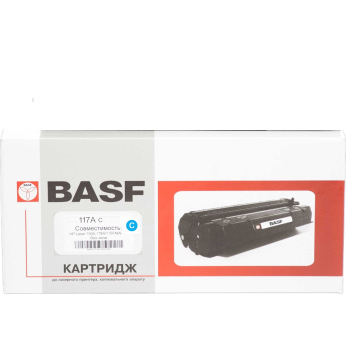 Картридж для HP 117A Cyan W2071A BASF 117A без чипа  Cyan BASF-KT-W2071A-WOC