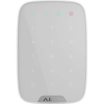 Беспроводная Сенсорная клавиатура Ajax KeyPad белая (5652)