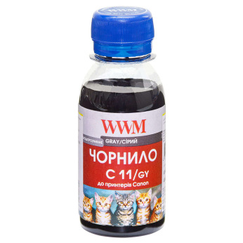 Чернила для Canon PIXMA MG6140 WWM C11  Gray 100г C11/GY-2