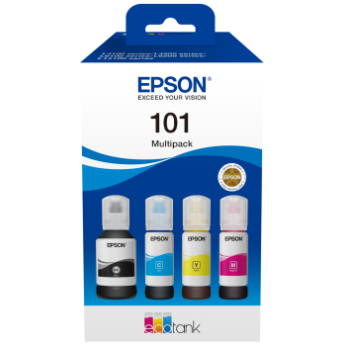 Чорнило для Epson EcoTank L6290 EPSON 101  B/C/M/Y 127мл/3x70мл C13T03V64A