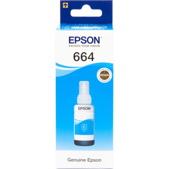 Чернила для Epson L362 EPSON 664  Cyan 70мл C13T66424A