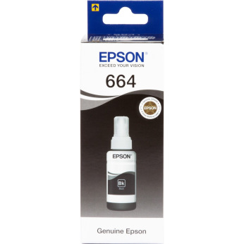 Чорнило для Epson L222 EPSON 664  Black 70мл C13T66414A