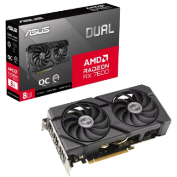 Відеокарта AMD RX 7600 /DUAL-RX7600-O8G-EVO DUAL-RX7600-O8G-EVO (DUAL-RX7600-O8G-EVO)