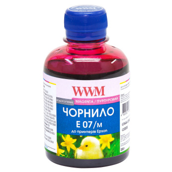 Чернила для Epson Stylus Color 850 WWM E07  Magenta 200г E07/M