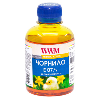 Чернила для Epson Stylus Color 680 WWM E07  Yellow 200г E07/Y