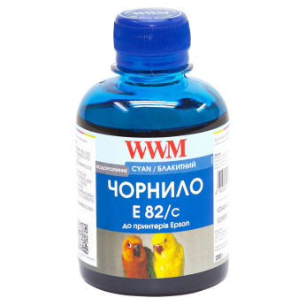 Чорнило для Epson Stylus Photo RX615 WWM E82  Cyan 200г E82/C