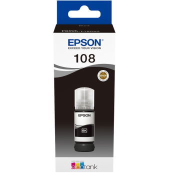 Чорнила Epson 108 Black (Чорний) (C13T09C14A) 70мл