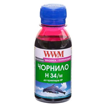 Чорнило для HP Photosmart C4483 WWM H34  Magenta 100г H34/M-2