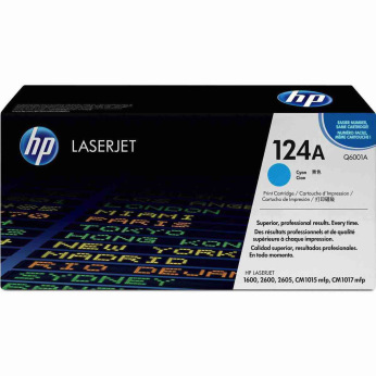 Картридж для HP Color LaserJet CM1015 HP 124A  Cyan Q6001A