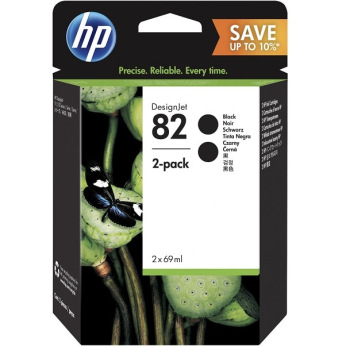 Картридж для HP Designjet 10ps HP 2 x 82  Black P2V34A