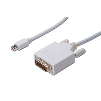 Кабель ASSMANN MiniDisplayPort to DVI (AM/AM) 1.0m, white (AK-340305-010-W)