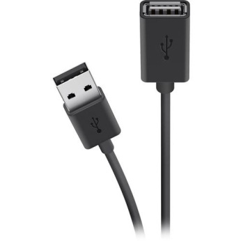 Кабель BELKIN USB 2.0 (AM/AF) EXT 1.8м, Black (F3U153BT1.8M)