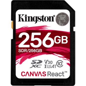 Карта пам’яті Kingston 256GB SDXC C10 UHS-I U3 R100/W80MB/s (SDR/256GB)