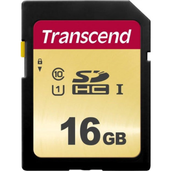 Карта памяти Transcend 16GB SDHC C10 UHS-I  R95/W60MB/s (TS16GSDC500S)