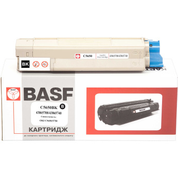 Картридж для OKI Black (43865740) BASF 43865708/43865740  Black BASF-KT-C5650K