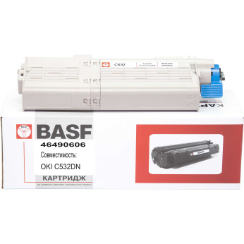 Картридж BASF заміна OKI 46490606 Magenta (BASF-KT-46490606)